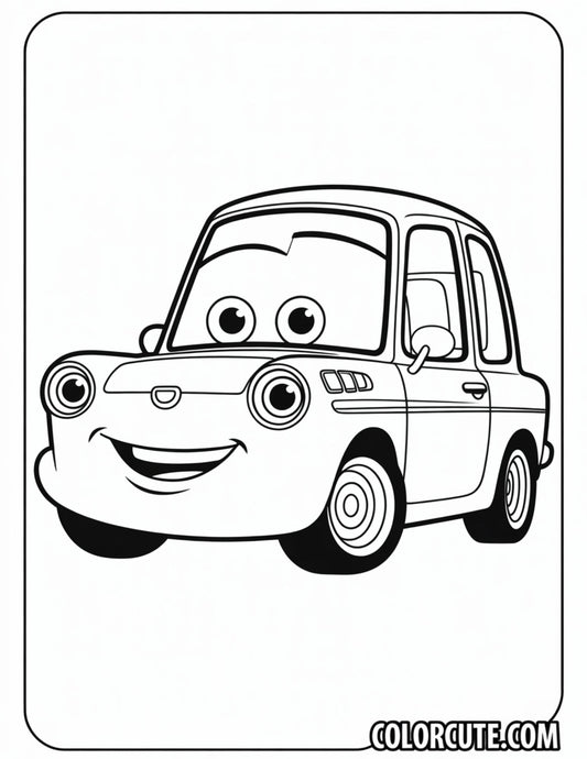 Easy Car Coloring Pages | Free PDF Printables
