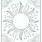 Fantasy Sun Coloring Page | Free PDF Printables