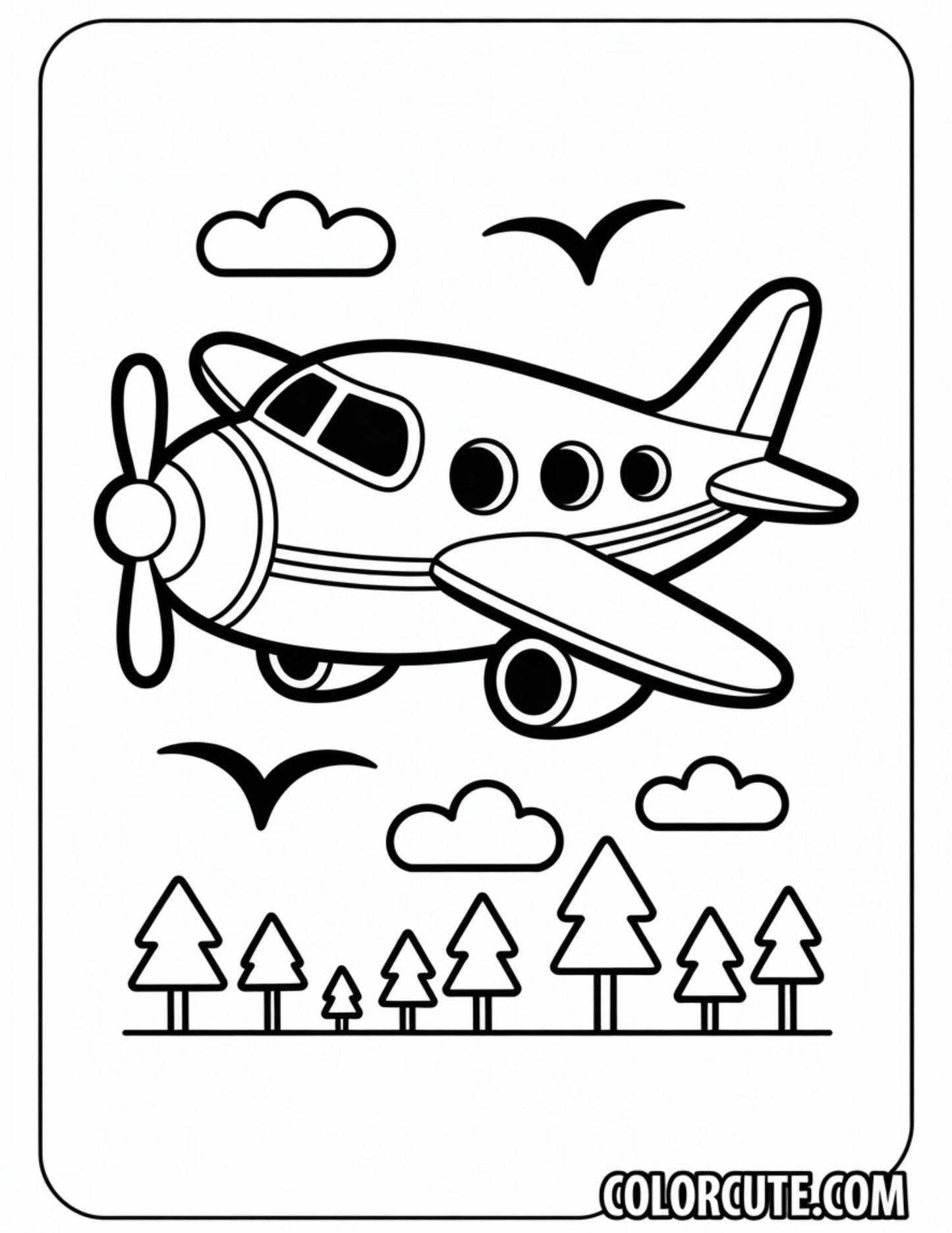Old Airplane Coloring Pages | Free PDF Printables