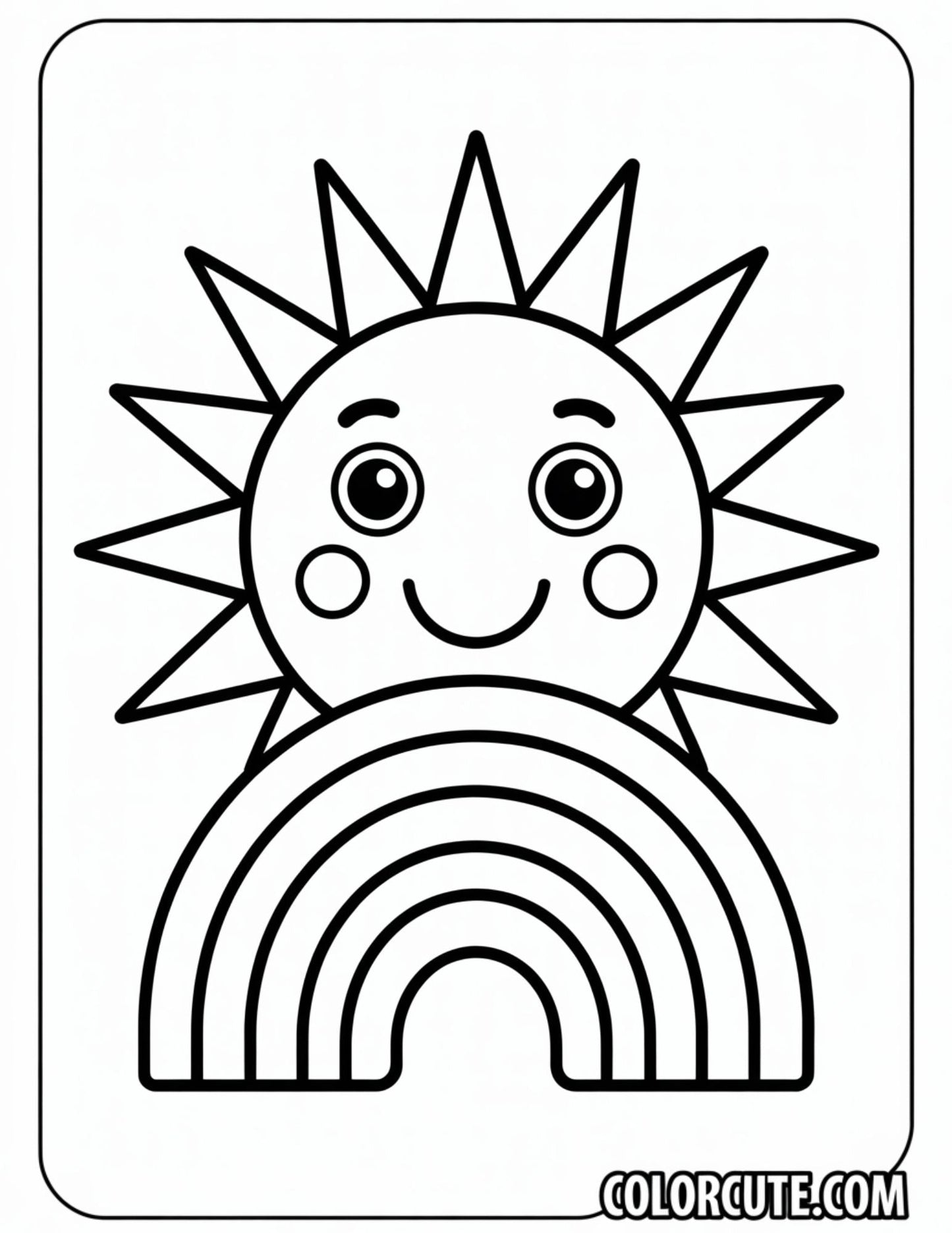Simple Bold and Easy Coloring Pages | Free PDF Printables