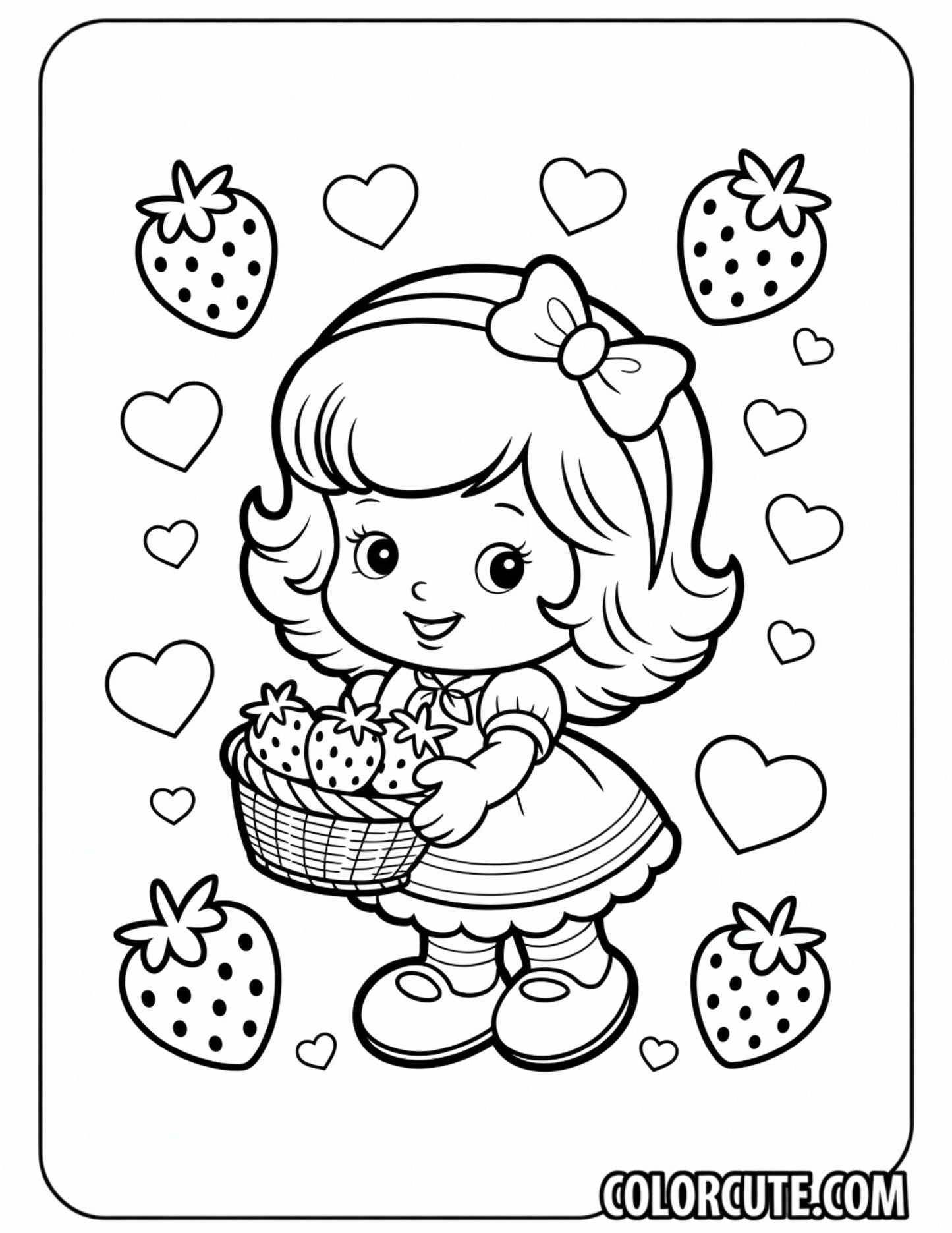Strawberry Shortcake Coloring Pages – Free PDF Printables