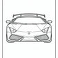 Super Simple Lamborghini Coloring Pages - Free PDF Printables