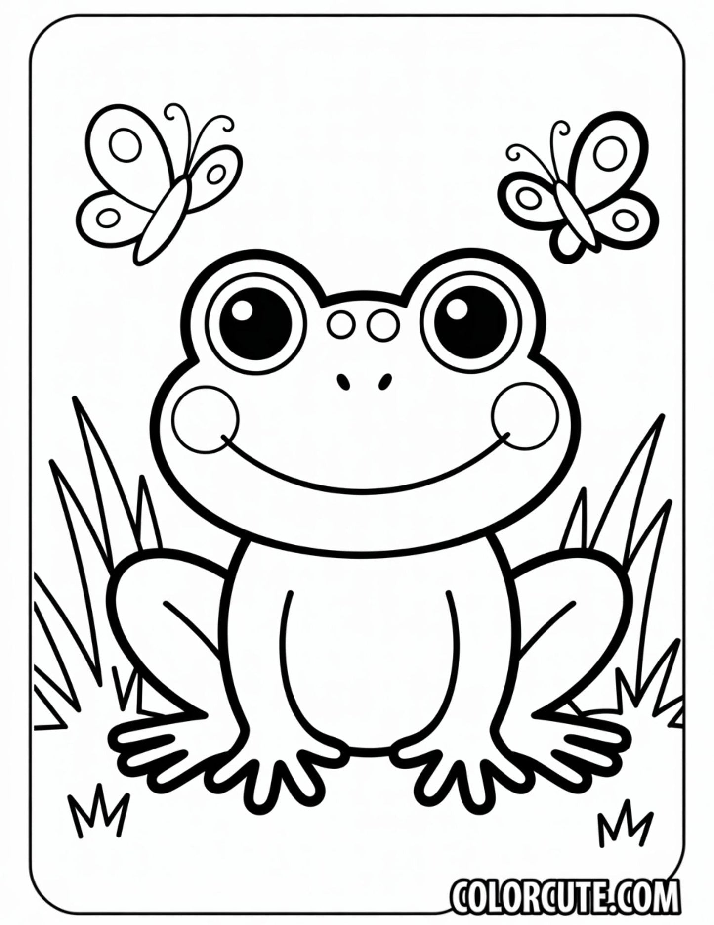 Toddler Frog Coloring Pages | Free PDF Printables