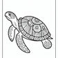 Turtle Mandala Coloring Pages | Free PDF Printables