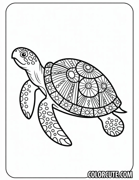 Turtle Mandala Coloring Pages | Free PDF Printables