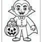 Vampire Halloween Coloring Pages | Free PDF Printables