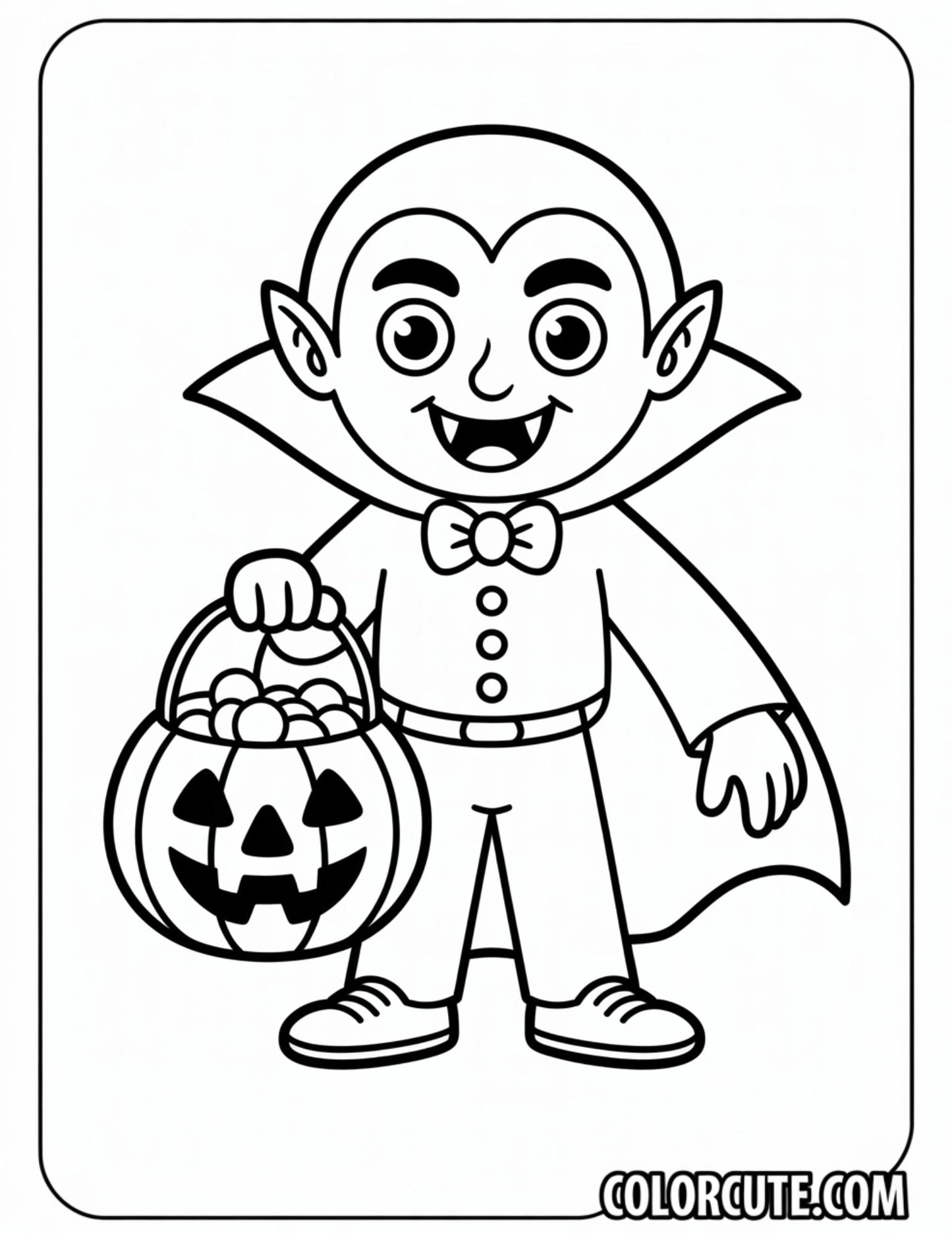 Vampire Halloween Coloring Pages | Free PDF Printables