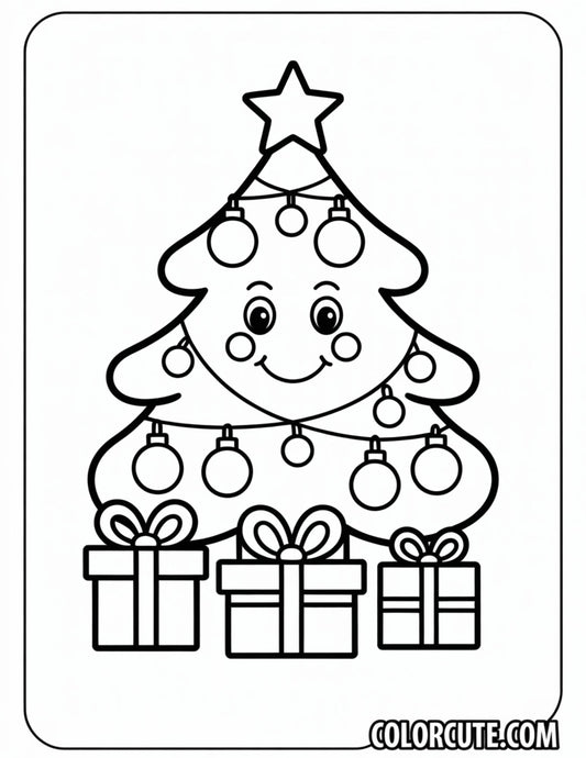 Wonderful Christmas Kawaii Coloring Pages | Free PDF Printables