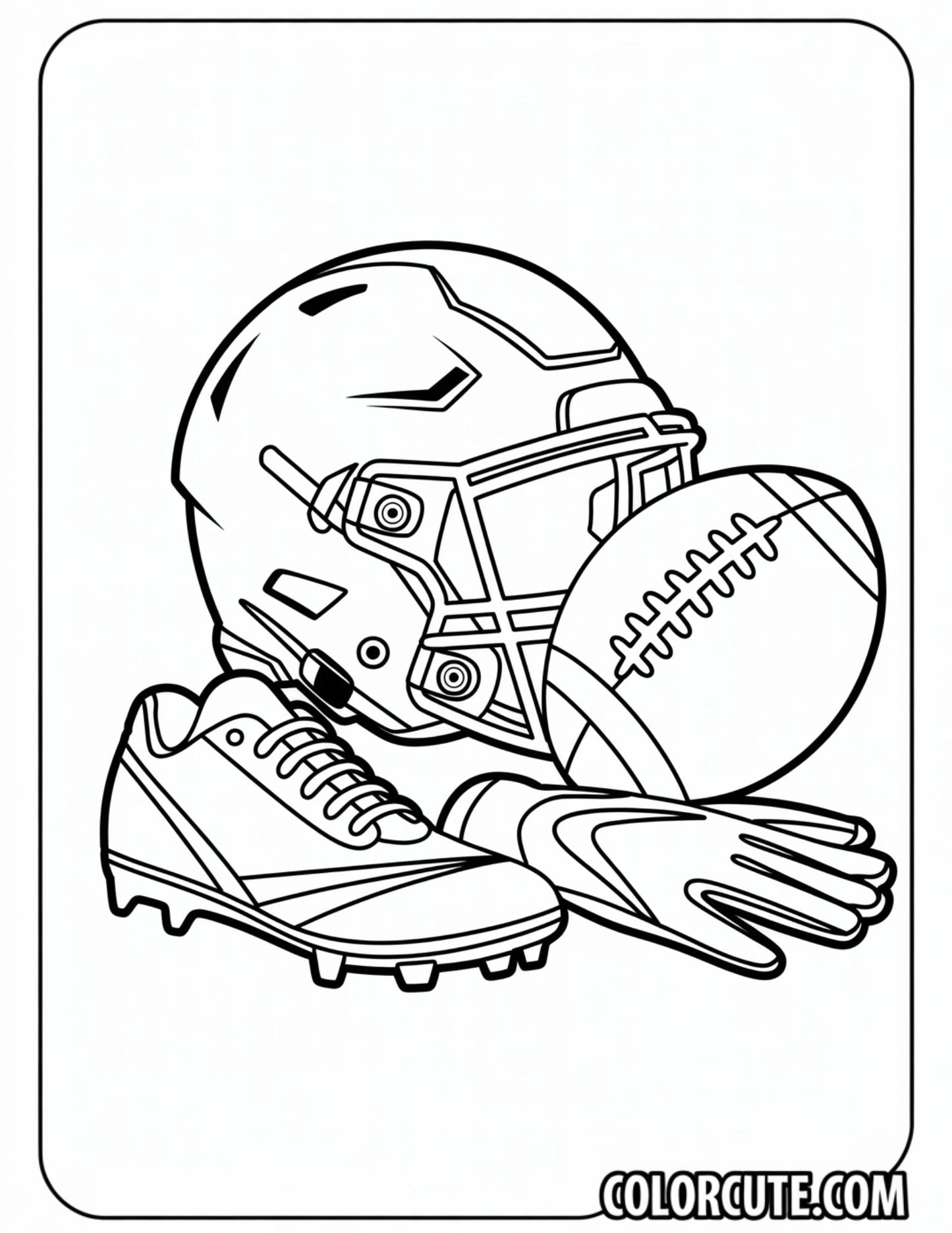 American Football Coloring Pages | Free PDF Printables