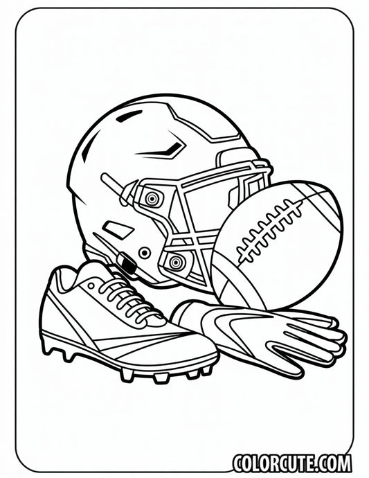 American Football Coloring Pages | Free PDF Printables