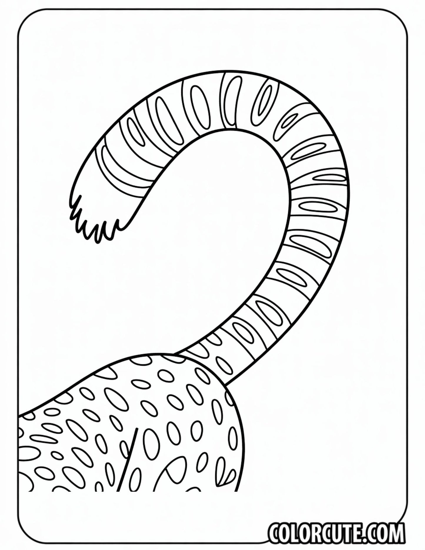 Cheetah Tail Coloring Pages | Free PDF Printables