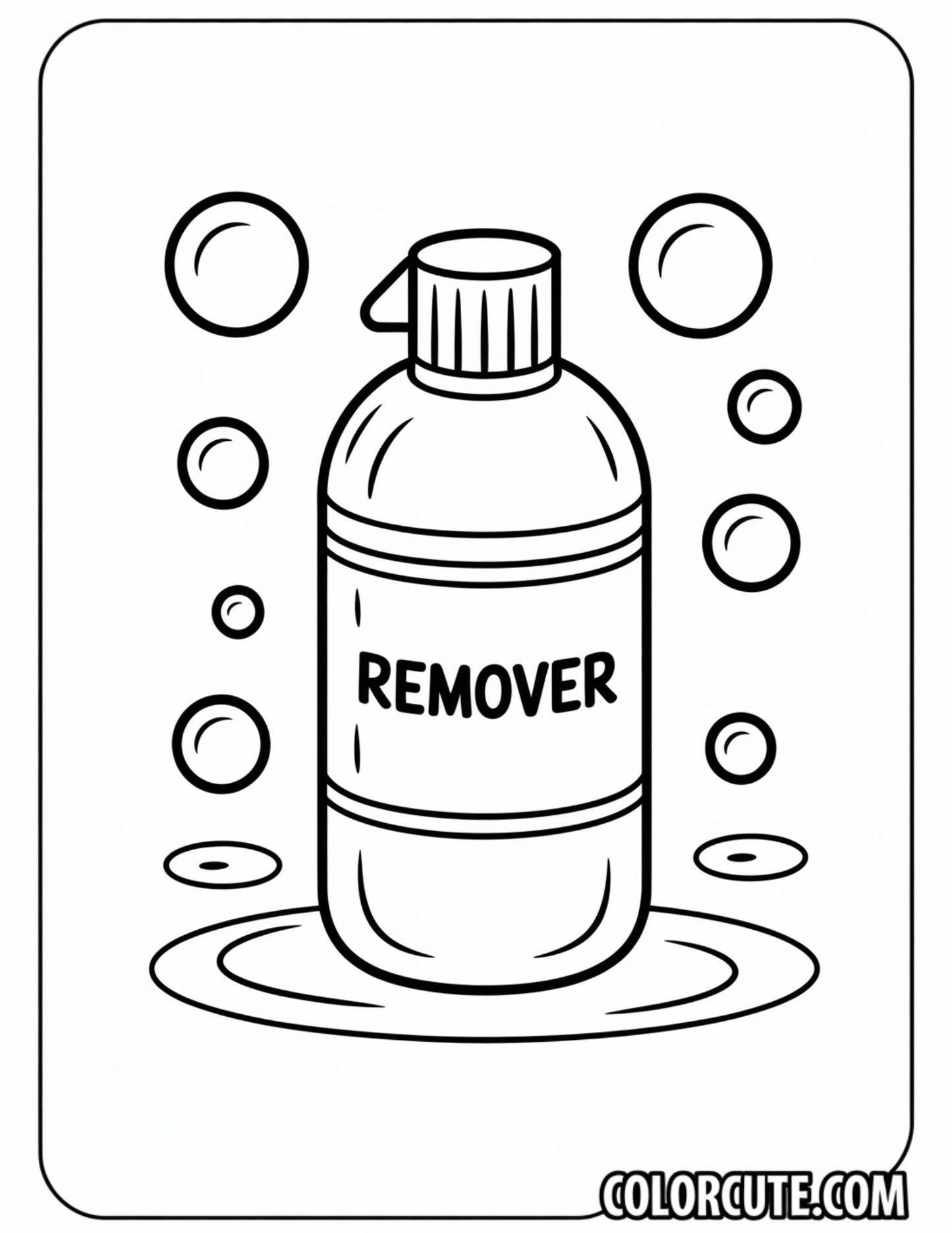 Makeup Remover Coloring Page | Free PDF Printables
