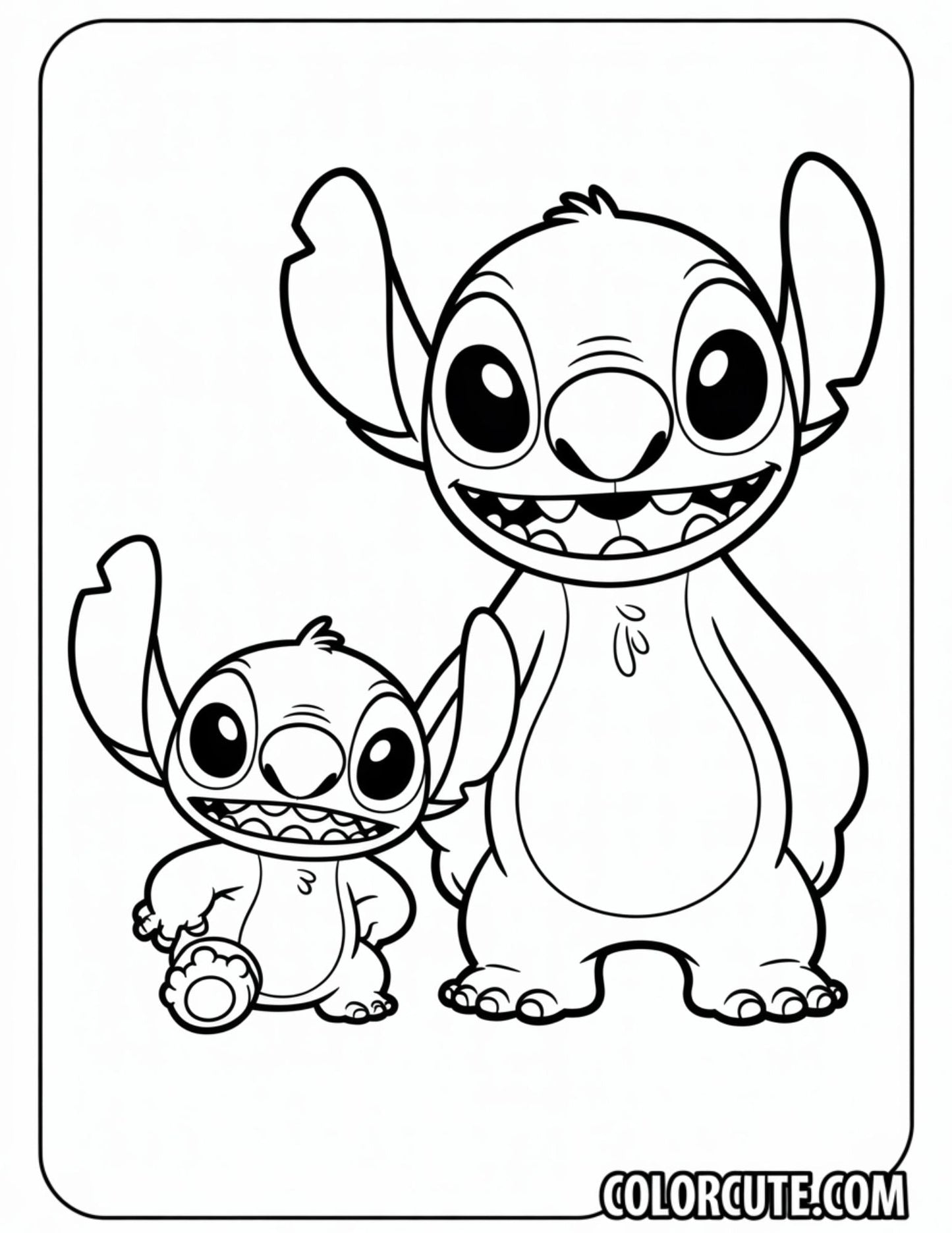 Pleakley and Stitch Coloring Pages | Free PDF Printables