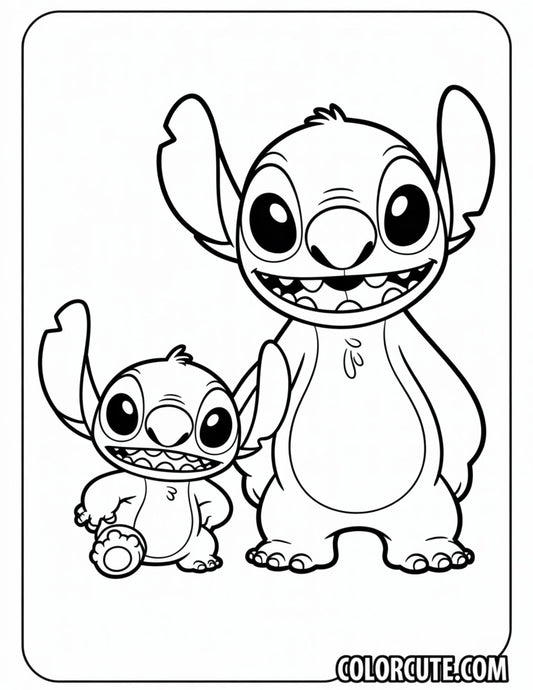 Pleakley and Stitch Coloring Pages | Free PDF Printables