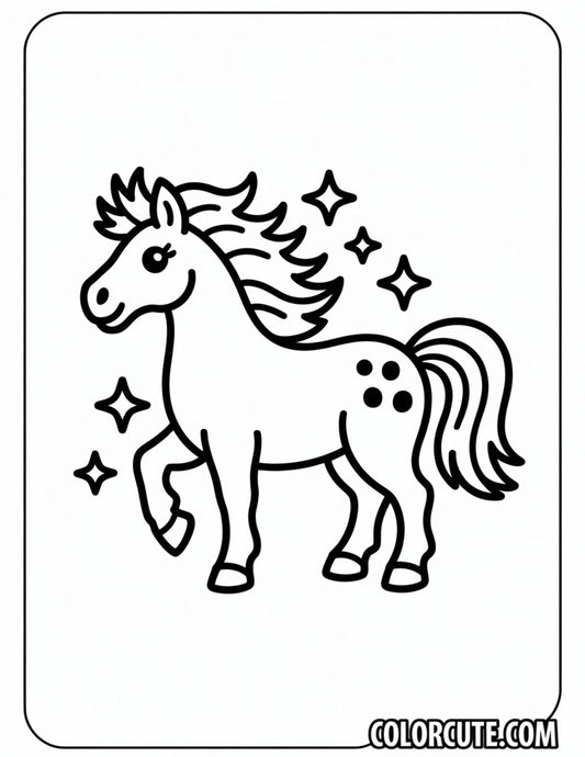 Stallion Horse Coloring Pages | Free PDF Printables