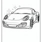Cayman Porsche Coloring Pages | Free PDF Printables