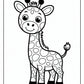 Easy Giraffe Coloring Pages | Free PDF Printables