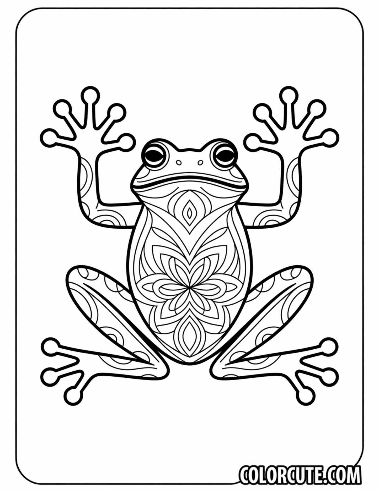 Mandala Frog Coloring Pages | Free PDF Printables