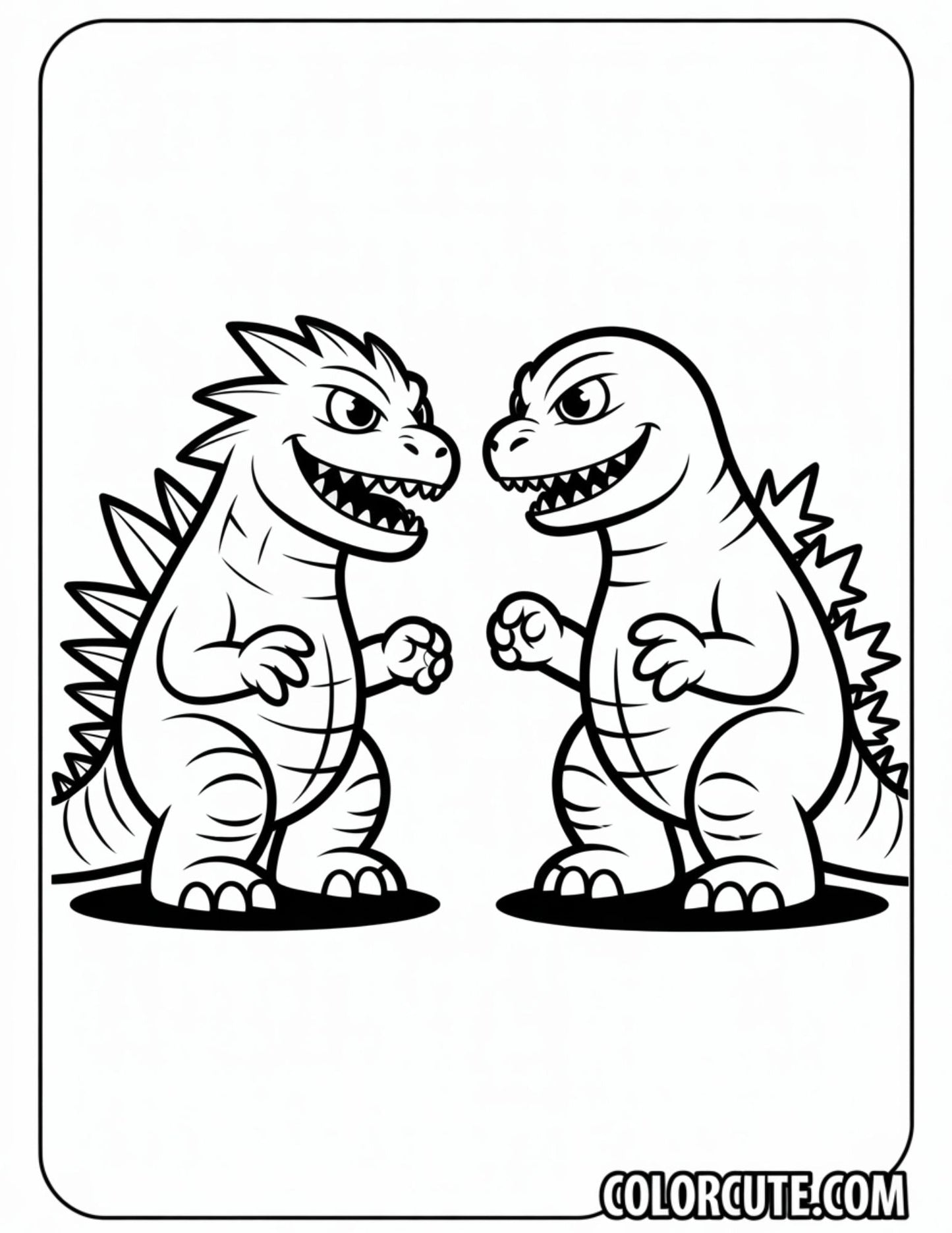 Monsters Godzilla Coloring Pages | Free PDF Printables
