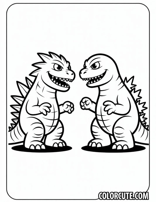 Monsters Godzilla Coloring Pages | Free PDF Printables