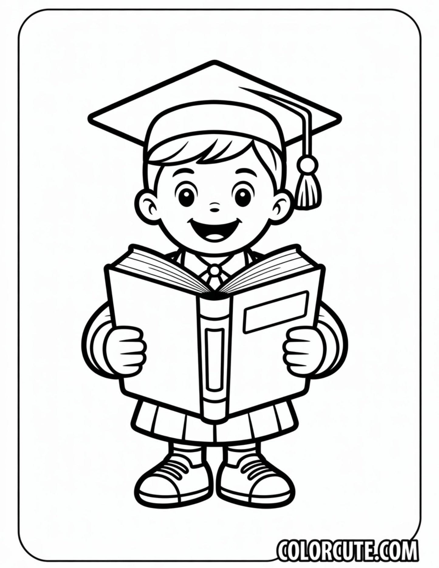 Simple Back to School Coloring Pages | Free PDF Printables