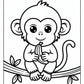Spider Monkey Coloring Page Free PDF Printables
