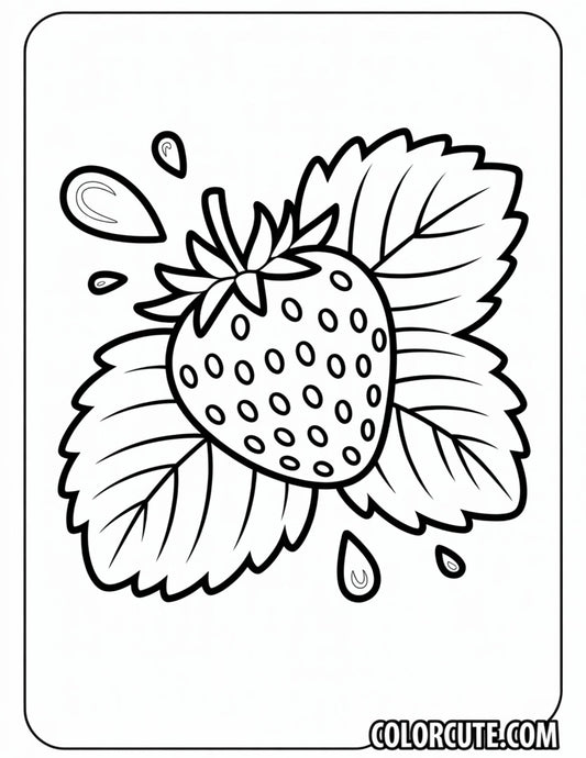 Strawberry Simple Coloring Pages – Free PDF Printables