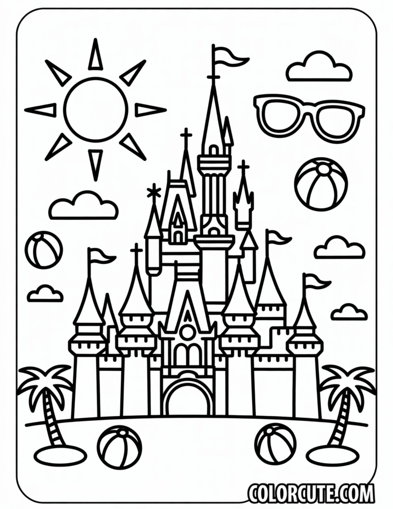 Free Printable Disney Castle Coloring Pages
