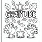 Thanksgiving Gratitude Coloring Pages | Free PDF Printables