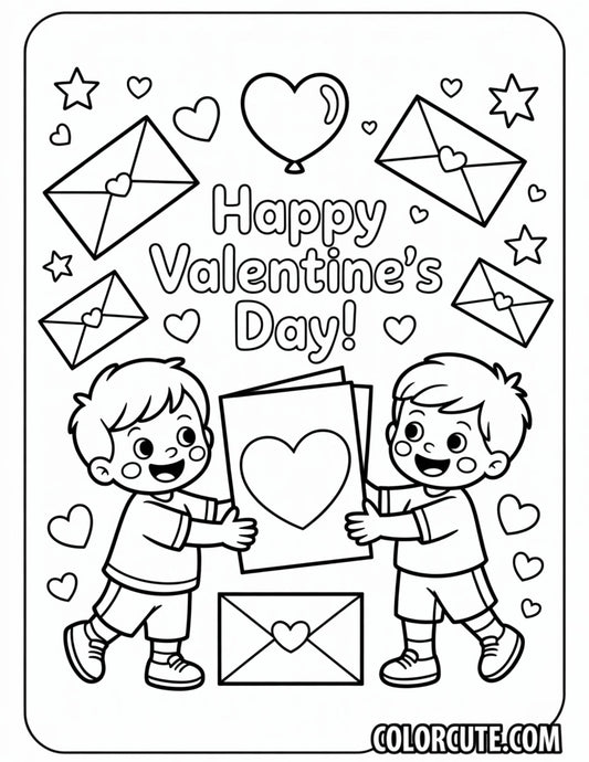 Valentine Preschool Coloring Pages | Free PDF Printables