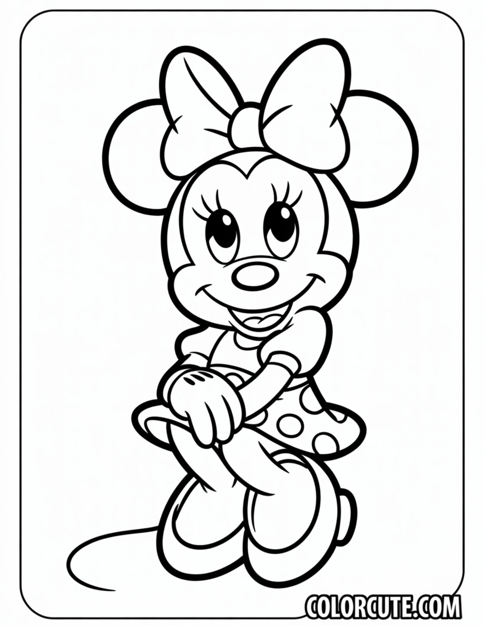 28+ Free Minnie Mouse Coloring Pages - Disney Character PDF Printables ...