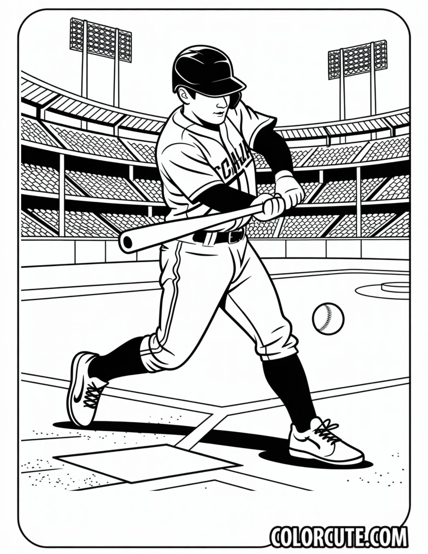 Baseball MLB Coloring Pages | Free PDF Printables