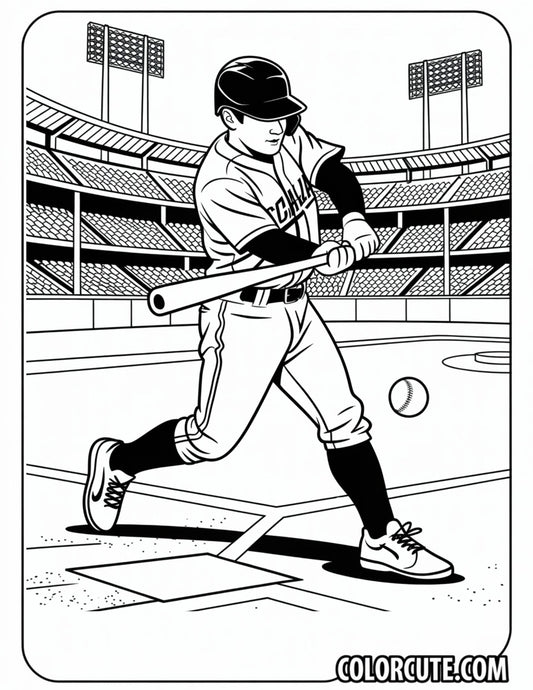 Baseball MLB Coloring Pages | Free PDF Printables
