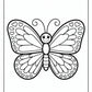 Cute Valentine Butterfly Coloring Pages | Free PDF Printables