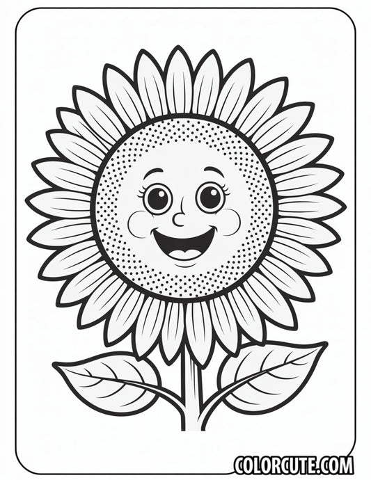 Fall Sunflower Coloring Pages | Free PDF Printables
