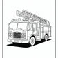 Fire Truck Preschool Coloring Page | Free PDF Printables