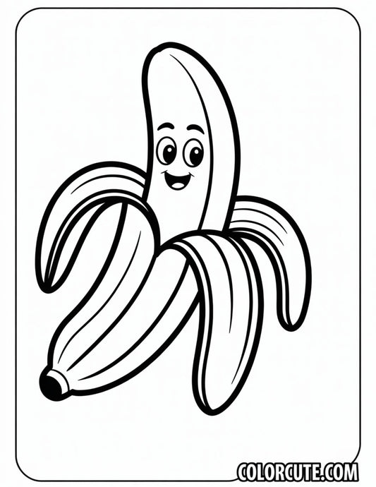 Funny Banana Coloring Pages | Free PDF Printables