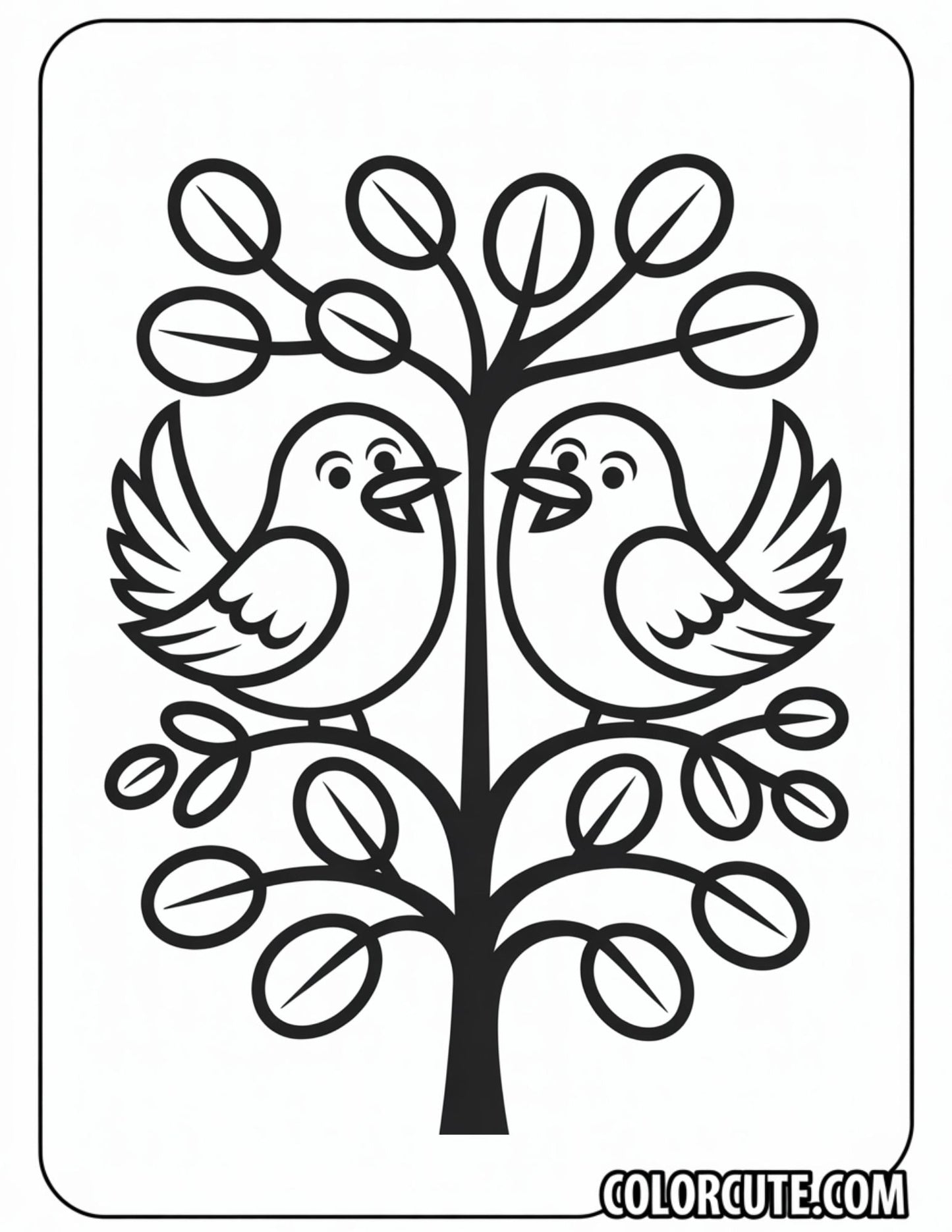 Spring Birds Coloring Pages Free PDF Printables