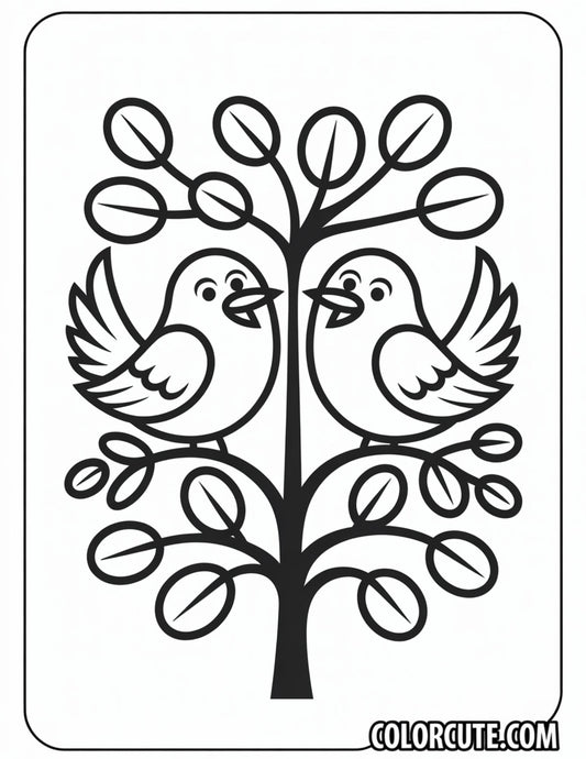 Spring Birds Coloring Pages Free PDF Printables