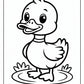 Spring Duck Coloring Page | Free PDF Printables
