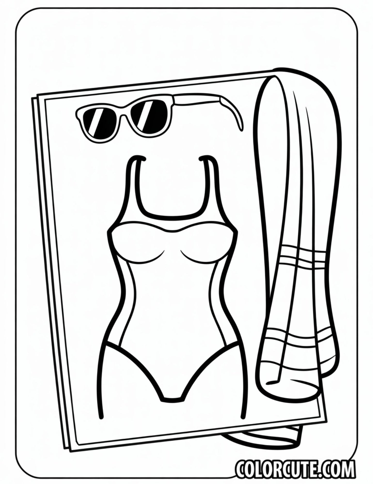 Barbie Swimsuit Coloring Pages | Free PDF Printables