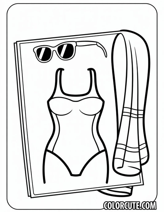 Barbie Swimsuit Coloring Pages | Free PDF Printables