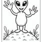 Big Alien Coloring Pages Free PDF Printables