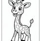 Cartoon Giraffe Coloring Pages | Free PDF Printables