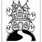 Cemetery Halloween Coloring Page | Free PDF Printables
