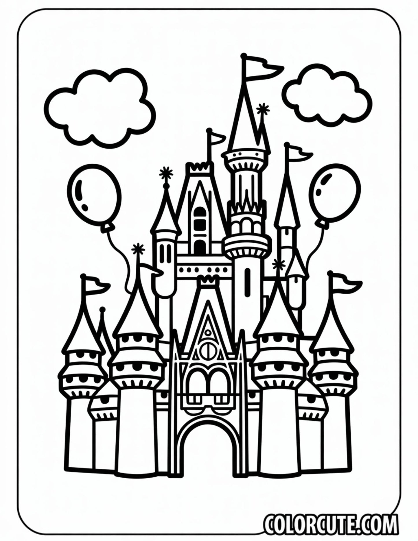 Disney Bold and Easy Coloring Pages | Free PDF Printables