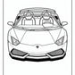 Hot Wheels Lamborghini Coloring Pages - Free PDF Printables