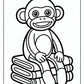 Sock Monkey Coloring Page Free PDF Printables
