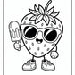 Summer Strawberry Coloring Pages – Free PDF Printables
