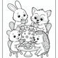 Tea Cozy Friends Coloring Pages | Free PDF Printables